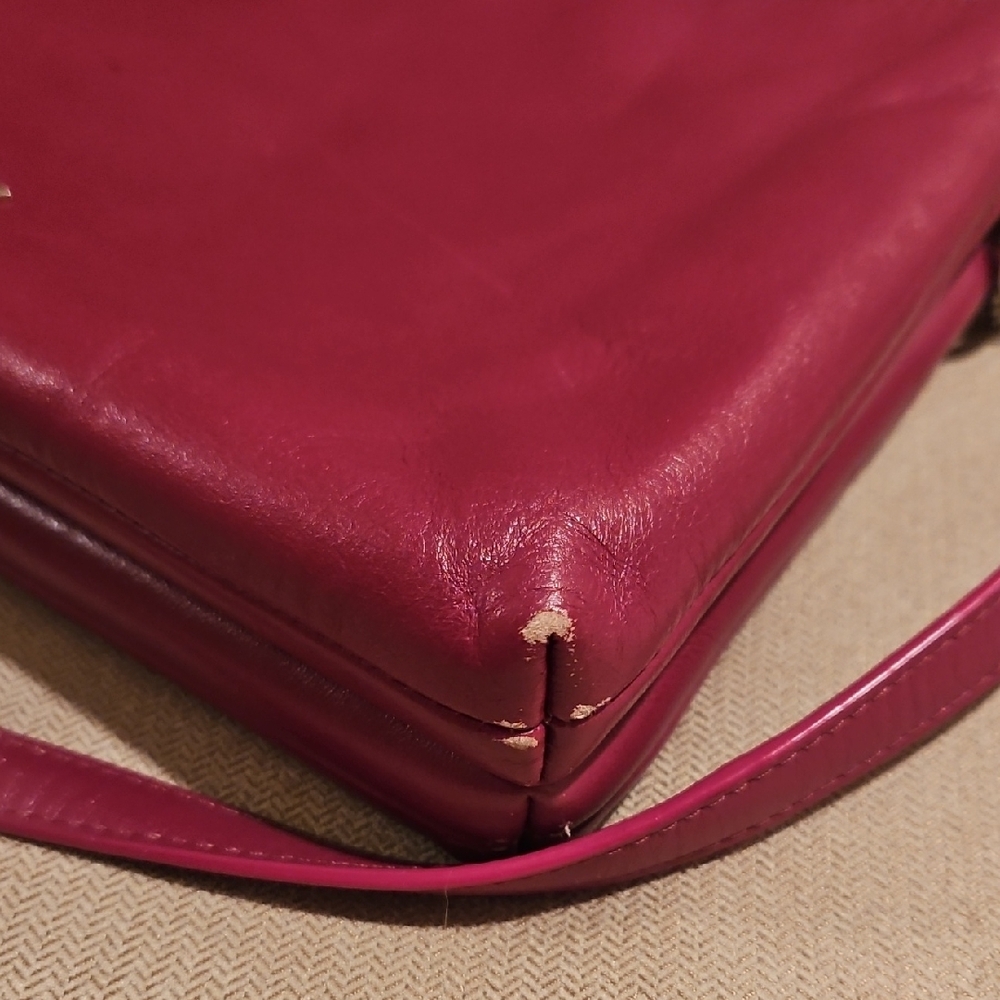Coach Wine Leather Crossbody Bag - Picture 8 of 8